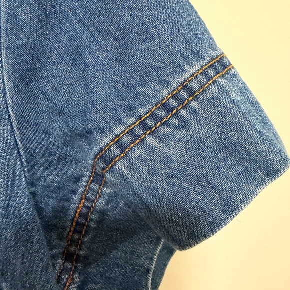 Habitual Denim Tunic Dress with Front Pockets - Picture 4 of 7